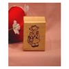 Pig with Basket Art Rubber Stamp