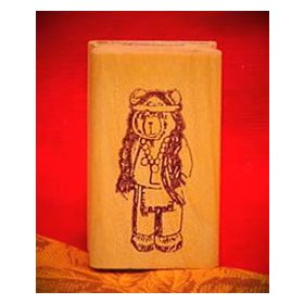 Bear Indian Art Rubber Stamp