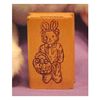 Bear in Costume with Basket Art Rubber Stamp