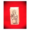 Golf Bear Art Rubber Stamp