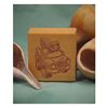 Bear with Surfboard in Car Art Rubber Stamp