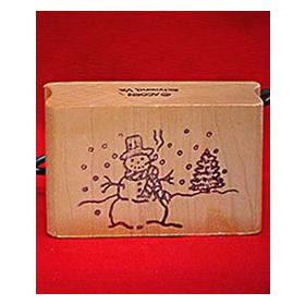 Snowman Art Rubber Stamp