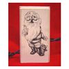 Santa with Kitten Art Rubber Stamp