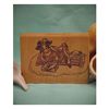 Cow on Beach Blanket Art Rubber Stamp