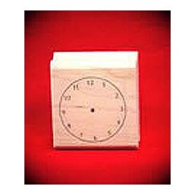 Blank Clock Art Rubber Stamp