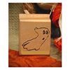 Spooky Ghost Art Rubber Stamp