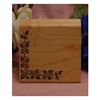 Semi-Solid Leaf Corner Pattern Art Rubber Stamp