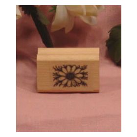 Small Daisy with Stem Art Rubber Stamp