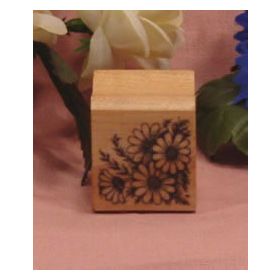 Bunch of Daisies Art Rubber Stamp