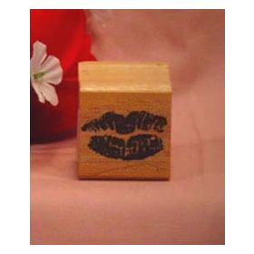 Lips Art Rubber Stamp