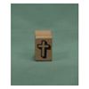 Open Christian Cross Art Rubber Stamp