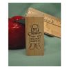 Bear with Report Card Art Rubber Stamp