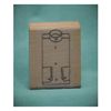 Solid Collarless Shirt Front Art Rubber Stamp