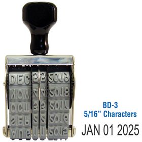 Line Date Stamp Size 5/16 Characters