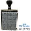 Line Date Stamp Size 7/16 Characters