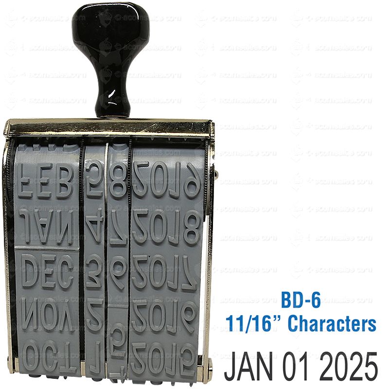 Extra Large Date Stamp - 11/16 Characters l Acorn Sales