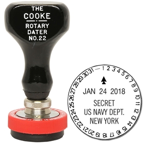 Cooke Rotary Date Stamp 31 Day Dial 1-3/8 Size