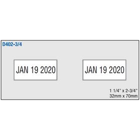 Custom Double Date Stamp l Model DD402-75