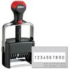 10 Wheel Shiny Heavy Duty Number Stamp 3/16 Characters with Plate