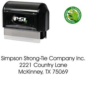 PSI Pre-Inked Avant Garde Plain Address Ink Stamp