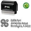 Pre-Ink Burst Lounge Bait Personal Address Ink Stamp