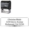 Self-Inking Dot Border Times Creative Address Rubber Stamp