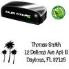 Portable Palms Lounge Bait Creative Address Stamp