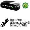 Slim Pre-Inked Gecko College Boy Customized Address Stamp