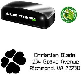 Slim Pre-Inked Clover Cuomotype Personalized Address Stamp