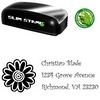 Slimline Flower Curlz Personal Address Stamper