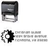 Self Ink Gear Decoder Personalized Address Stamper