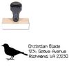 Bird Cuomotype Address Rubber Stamp