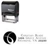 Self Inking Circle Daemonesque Customized Address Rubber Stamp