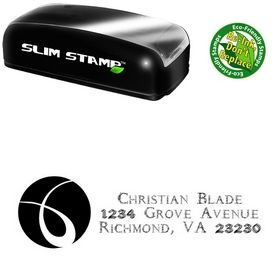 Slim Pre-Ink Circle Daemonesque Customized Address Rubber Stamp