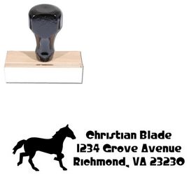 Horse Crystal Radio Kit Customized Address Stamp