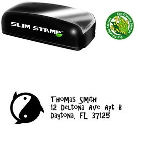 Compact Ying Yang Gilligans Island Personal Address Stamp