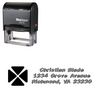 Self-Inking Clover Tickertape Personalized Address Stamp