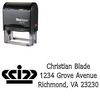 Self Inking Crown Drummon Narrow Custom Address Stamper