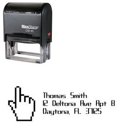 Self Ink Hand Compliant Personal Address Stamper