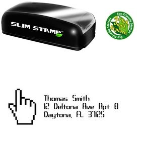 Slim Hand Compliant Personal Address Stamper