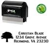 Pre-Inked Tree Engebrechtre Personal Address Ink Stamp