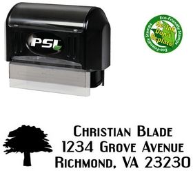 Pre-Inked Tree Engebrechtre Personal Address Ink Stamp