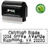 PSI Pre-Inked Edgy Trebuchet MS Creative Address Rubber Stamp