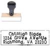 Edgy Address Rubber Stamp