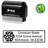PSI Pre-Ink Links Trebuchet MS Personalized Address Rubber Stamp