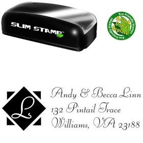 Compact Diamond Fill Liberty Creative Address Stamp