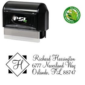 Pre-Ink Diamond Monterey Customized Address Stamp