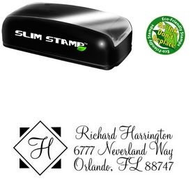 Slim Diamond Monterey Customized Address Stamp