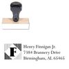Lines Vertical Lapidary Inking Address Stamp