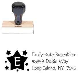Stars Kidprint Personalized Address Stamp